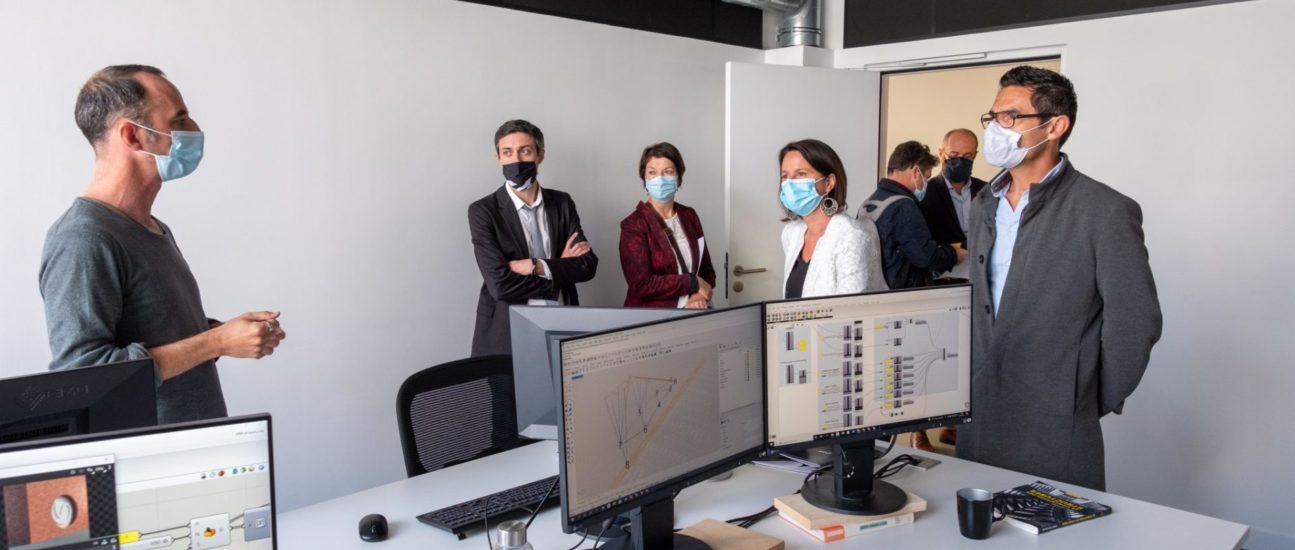 Visite Johanna Rolland - Inauguration Halle 6 Est - île de Nantes