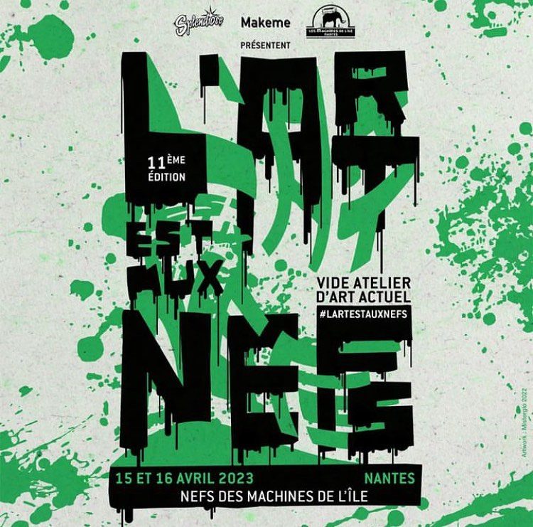 Affiche L'Art est aux Nefs 2023 (11e édition) - ile de Nantes