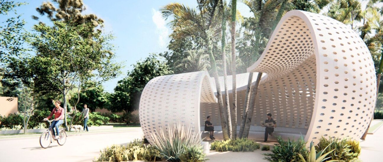 Concept d’abri bioclimatique et biomimétique par by Belén Jiménez, designer