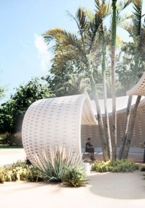 Concept d’abri bioclimatique et biomimétique par by Belén Jiménez, designer