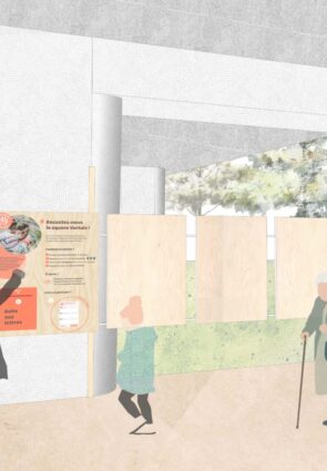 L'Echappée des Sens. Expérimentation d'un parcours piéton sur l'île de Nantes. Projection de la troisième station refuge au square Vertais, imaginée par l’Atelier Kraken et La Formidable Armada. En partenariat avec Nantes Métropole et la Banque des Territoires (France 2030). Nantes (Loire-Atlantique). 2026 © Samoa