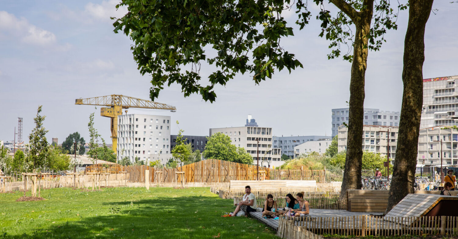 Jardin du rail. Grue jaune. Nantes (Loire-Atlantique) 05/2026 © Iris Pictures/Samoa